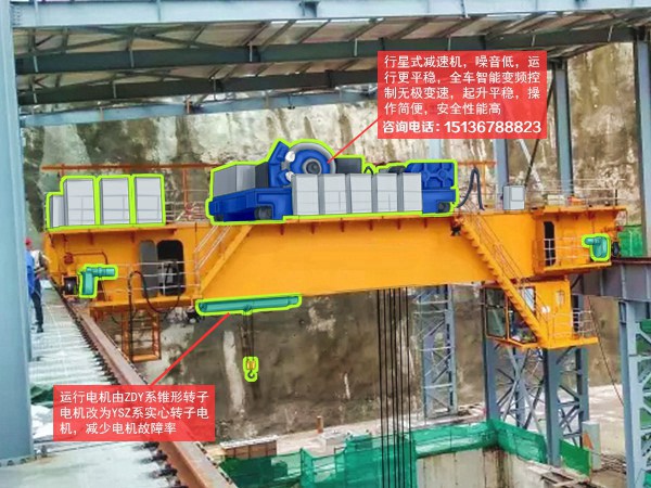 貴州銅仁電磁雙梁行吊廠家抓取散料物質(zhì)